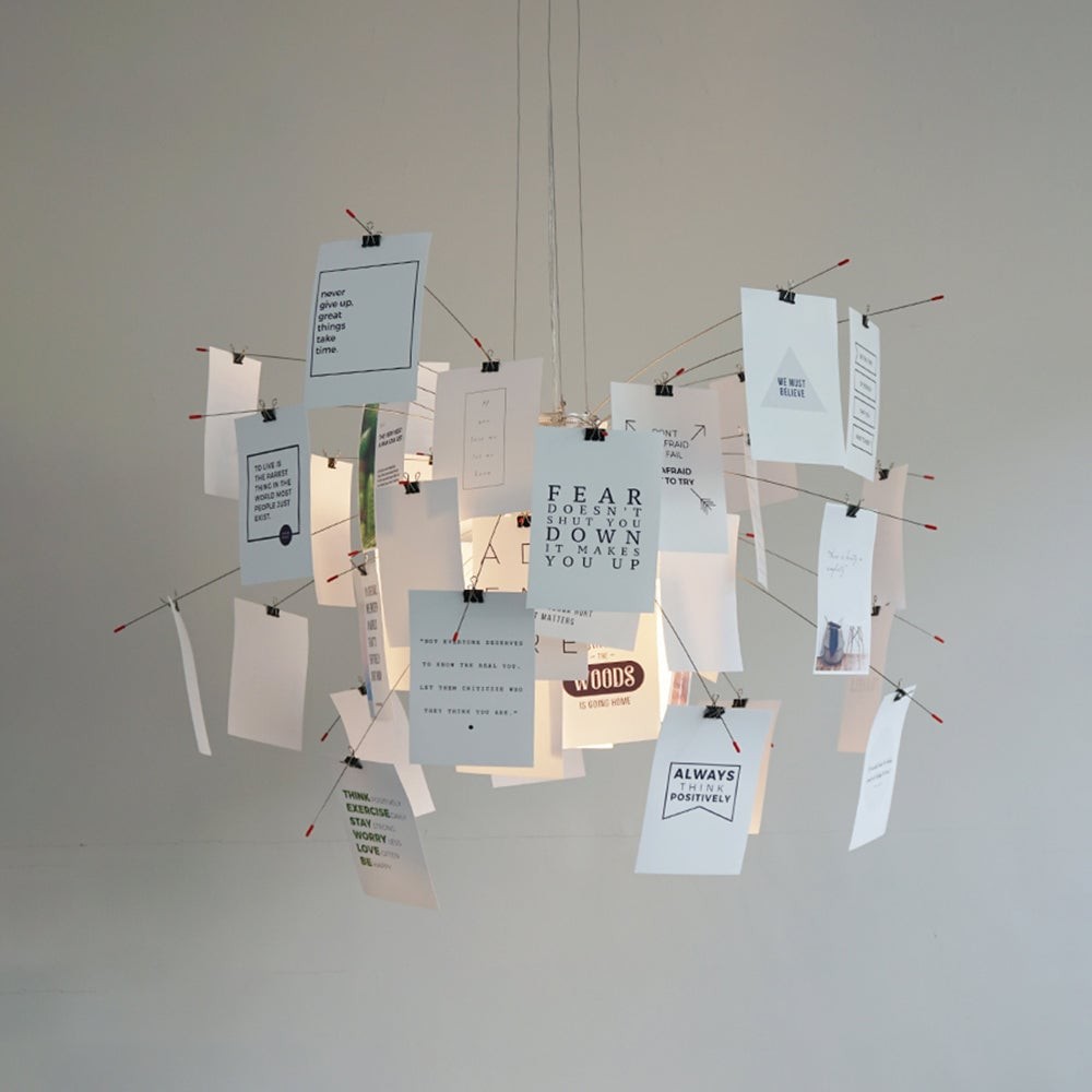 Renée Creative Picture Pendant Light Art Deco Bedroom Living Room T213