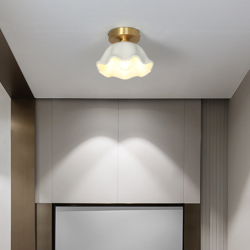 Blossom Glow Mid-Century Ceramic Ceiling Light T2176