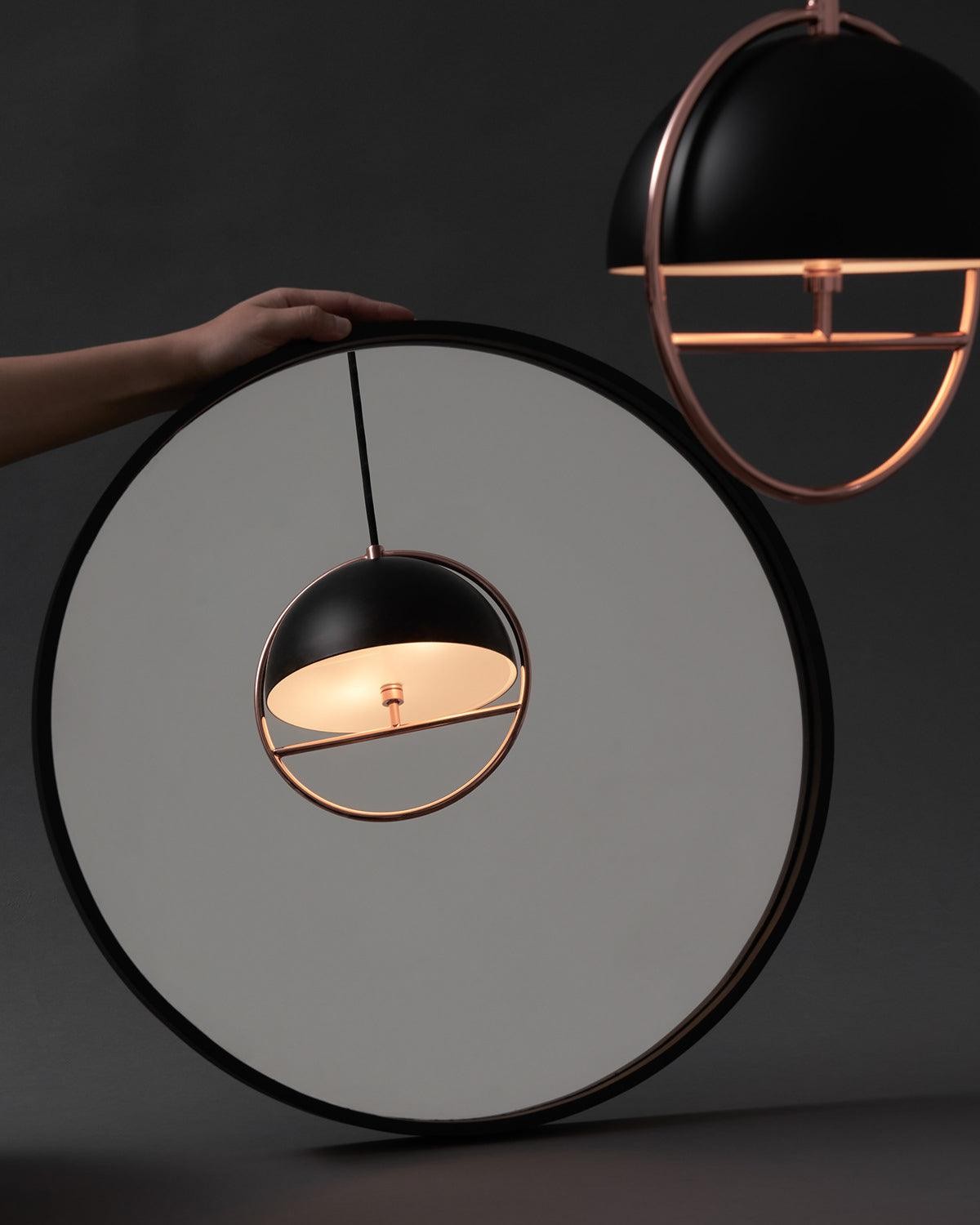 Nordic Hemispherical Ring Metal Pendant Lamp M448