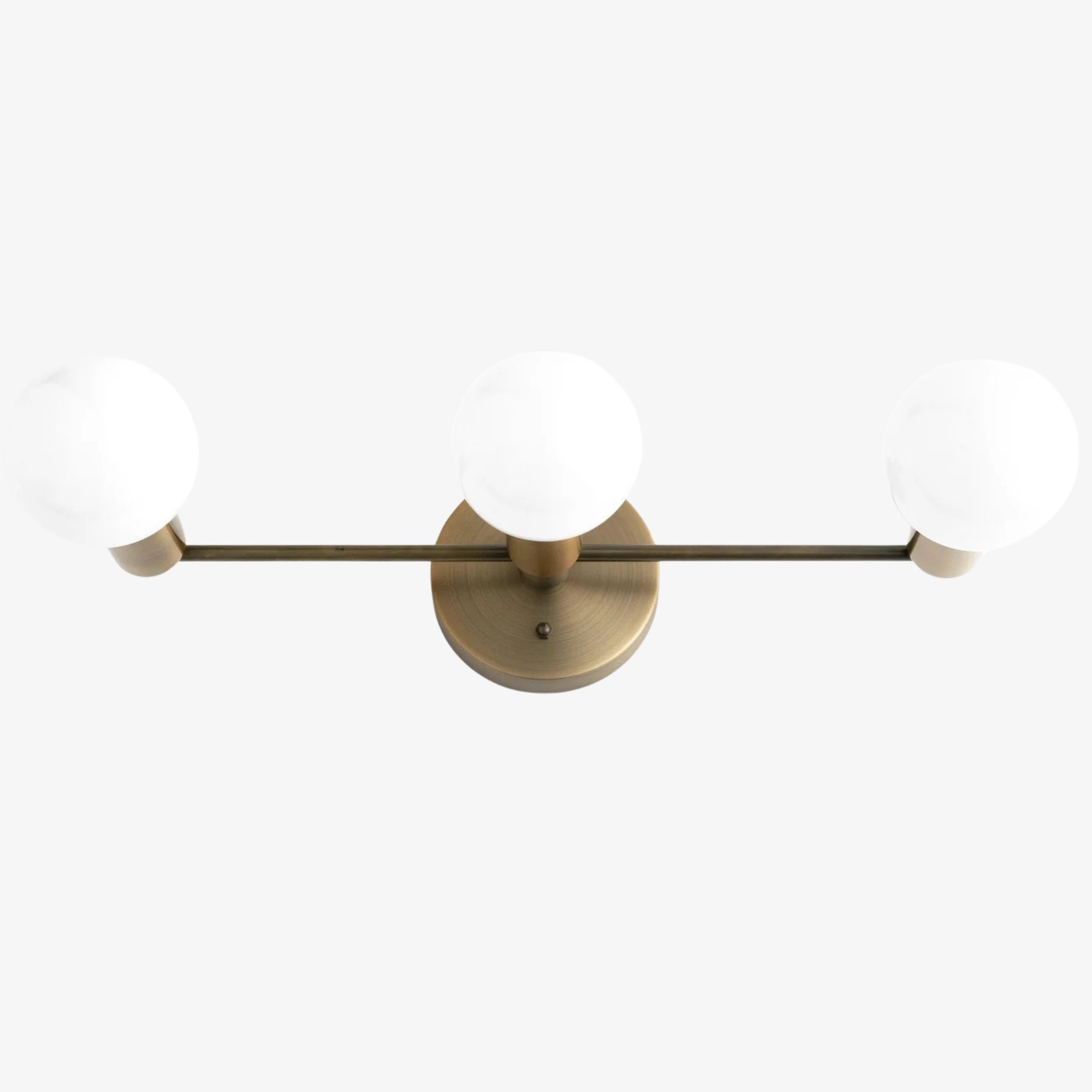 Glorica Glass Mid Century Modern Vanity Light - 3 Light Wall Fixture T385