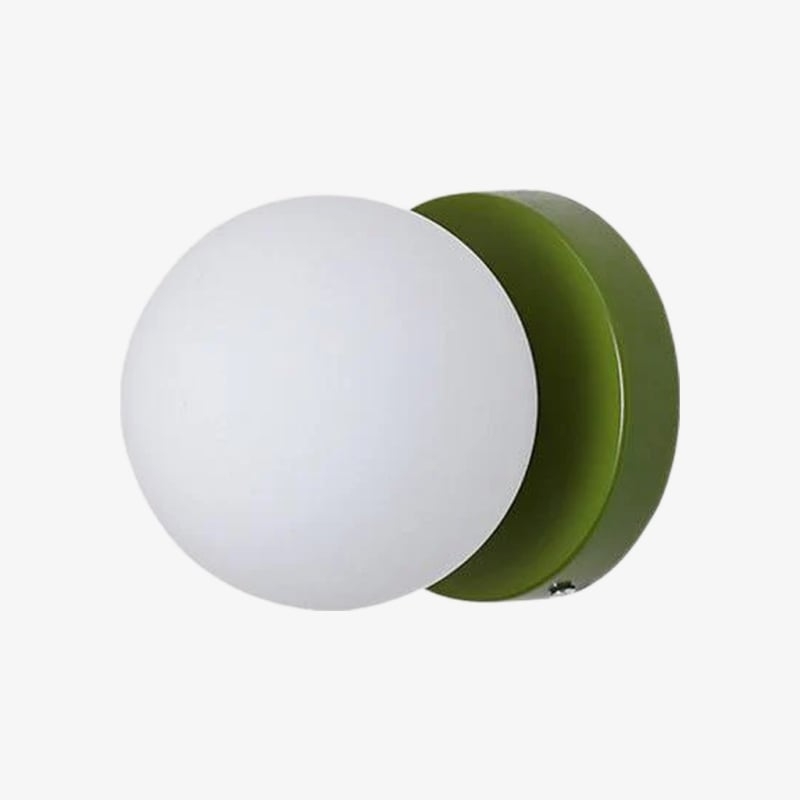 Nuevola Round Wall Lamp - Modern Metal and Glass for Hallways and Living Rooms T528