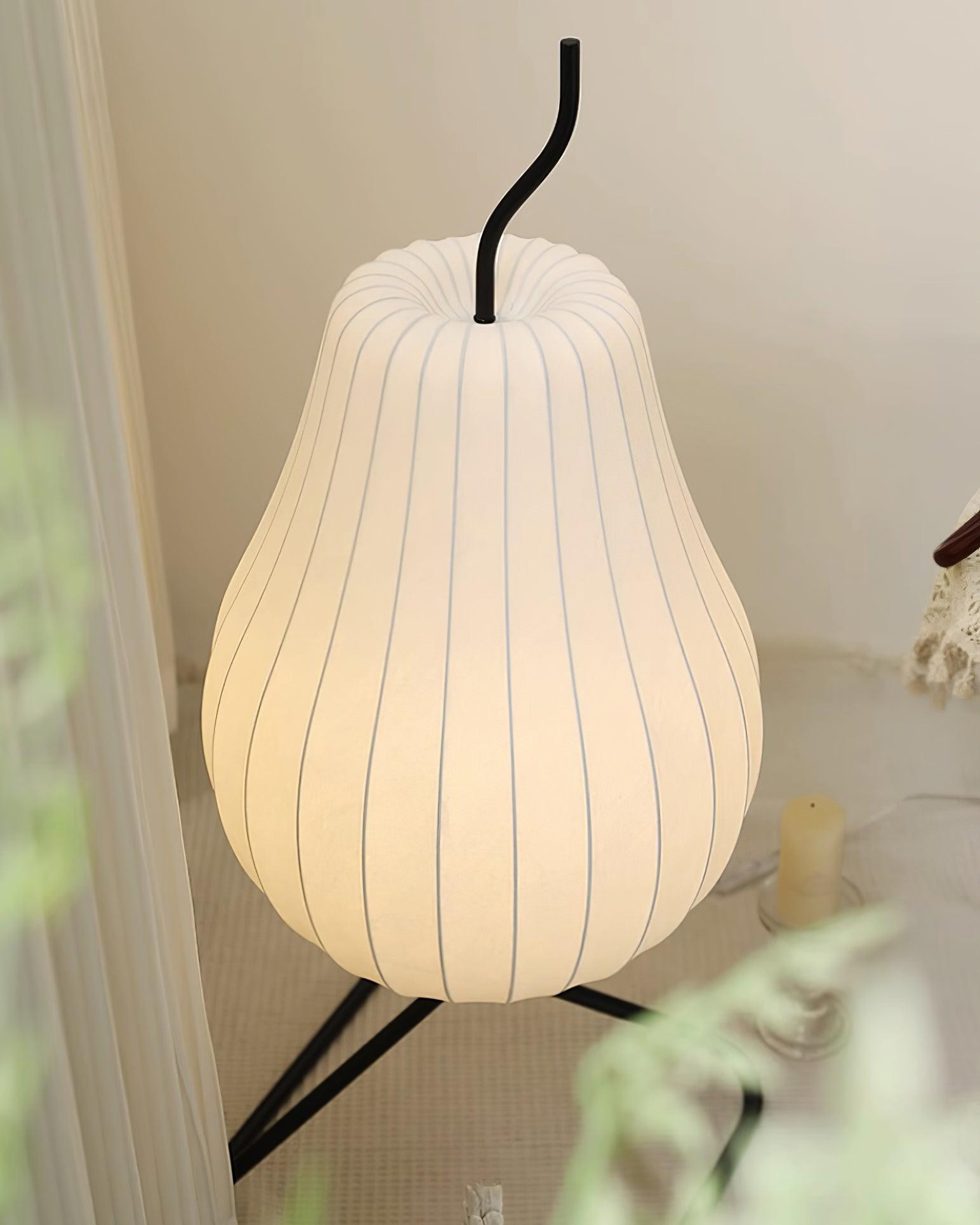 Pear-shaped Shite Floor Lamp Suitable For Living Room M519