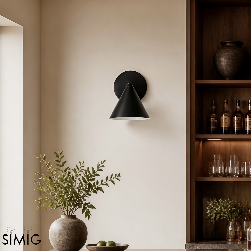 Brivana Sconce Wall Light - Brass Modern Lighting for Bedroom & Hallway T270