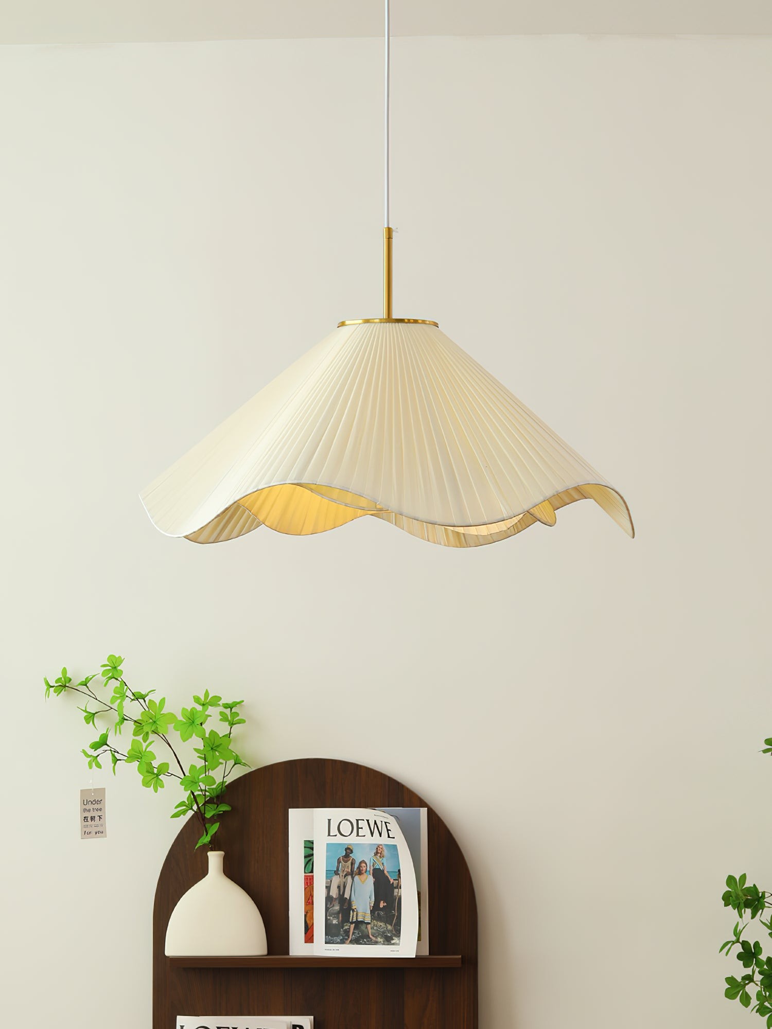 Nordic Cream Style Floral Pendant Lamp M458