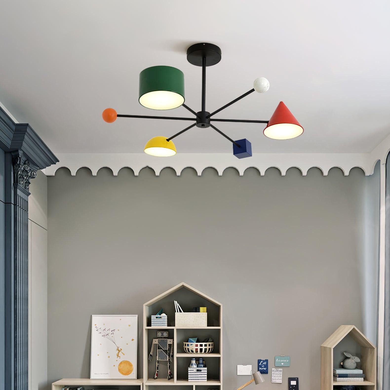 Geometric Colorful Ceiling Light M276
