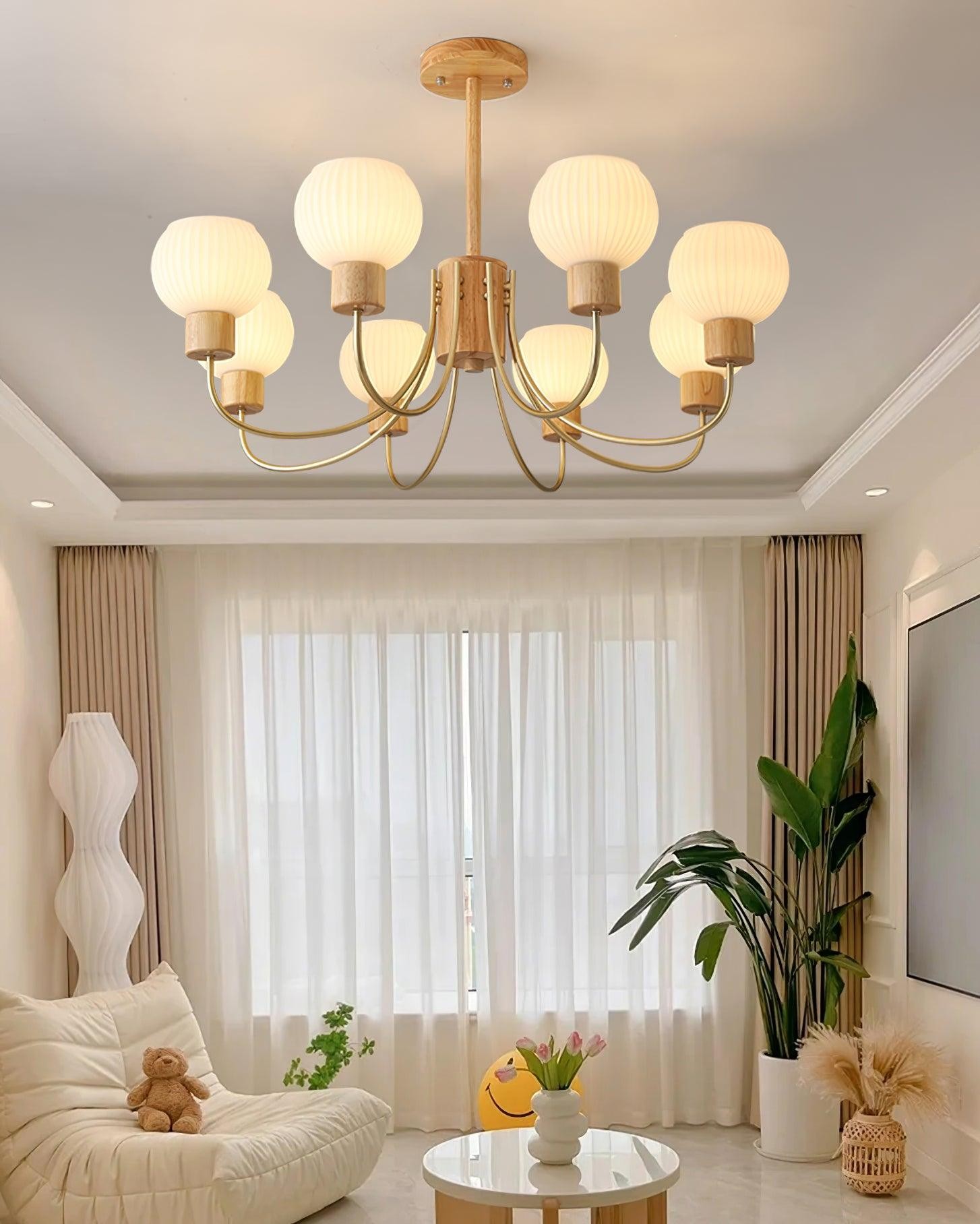 Wabi-sabi Wooden Chandelier M459