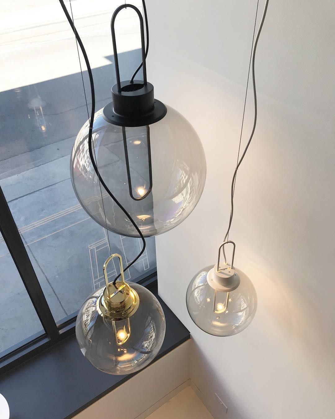 Clear Glass Orb Style Pendant Lamp M524