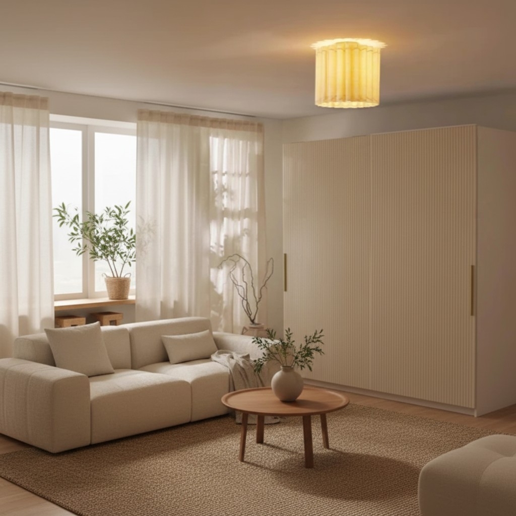 Velura Linen Shade Pendant - Modern Transitional Ceiling Light for Dining Rooms & Kitchens T808