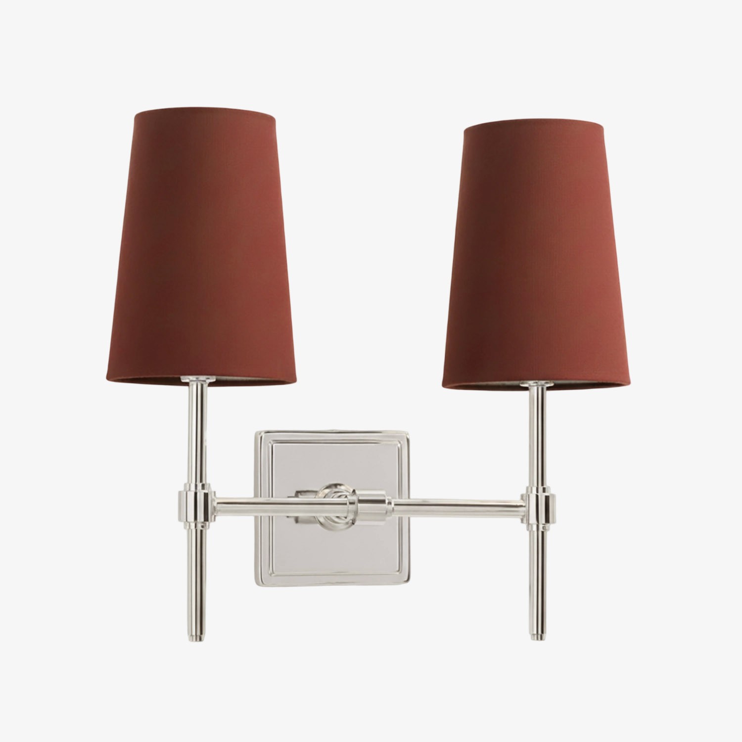 Derlina Stylish Retro Wall Lamp with White Linen Shades – Modern Industrial Design for Any Room T273