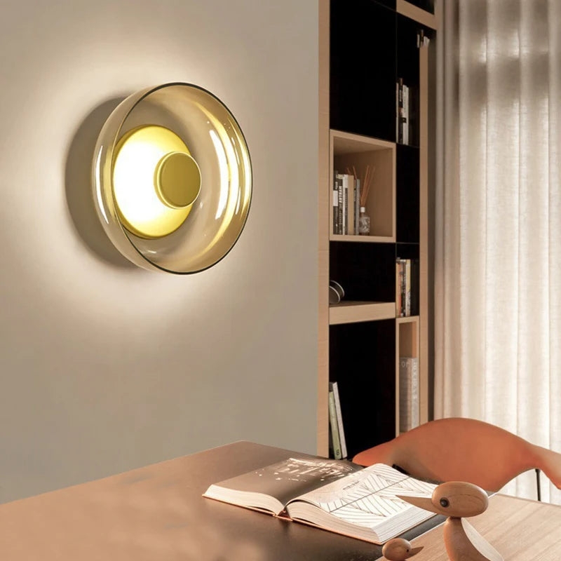 The Shimmering Glow Premium Minimalist Brass Wall Light T2072