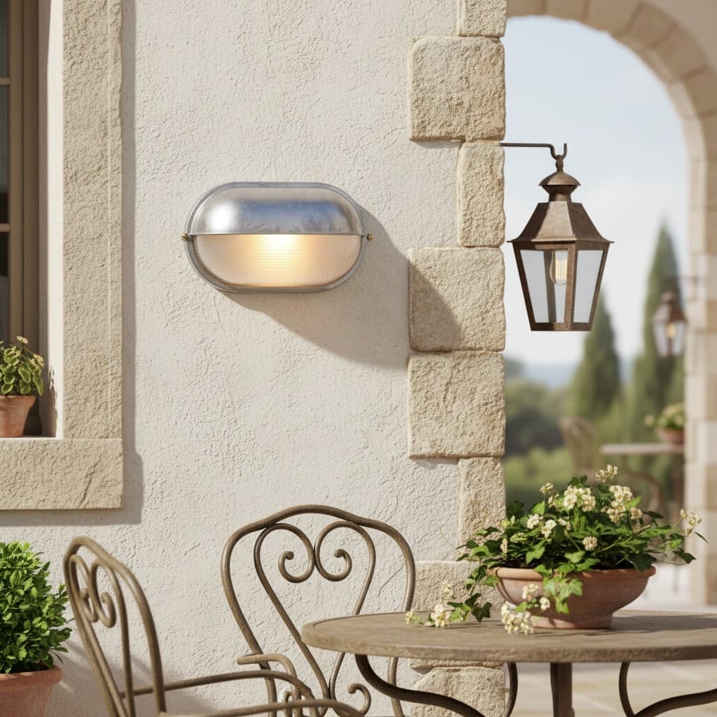 Docka Minimalist Outdoor Wall Light - Vintage Style Exterior Lighting T1200