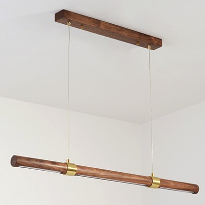 HOMER Round Case Wooden Pendant Light