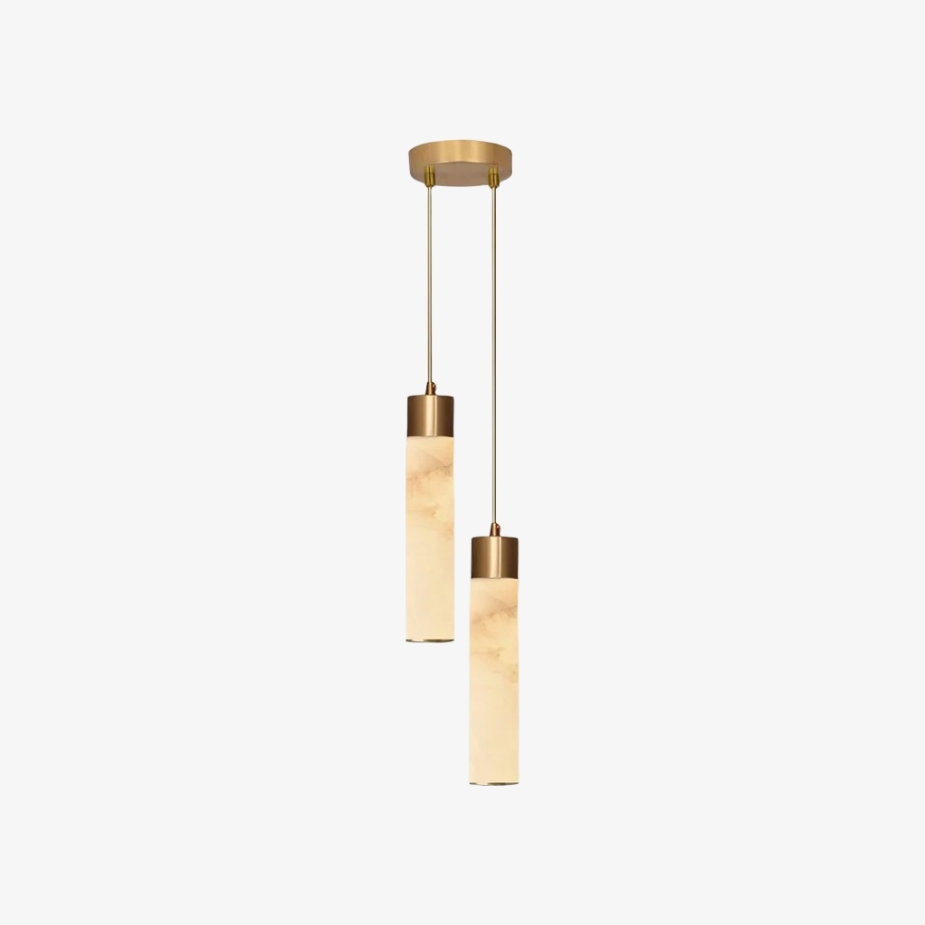 Solaryx Minimal Cylindrical Silhouette Pendant Light - Modern Style Lamp for Kitchen or Dining Room T1135