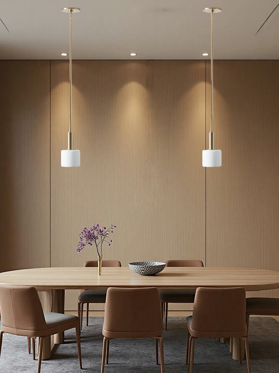 Modern Style Minimalist Porcelain Pendant Light G88