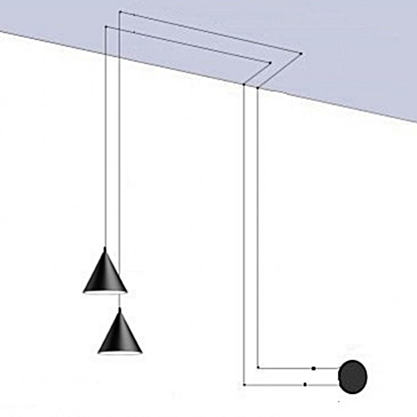 String Light Cone Pendant Light