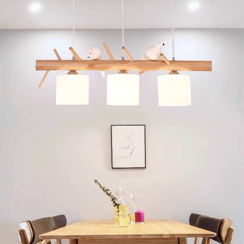 BIRDY Wooden Pendant Light