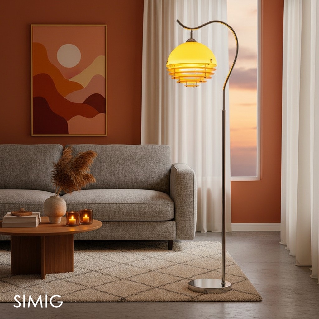 Afterglow Sunset Tiered Floor Lamp - Modern Lamp for Living Rooms G77