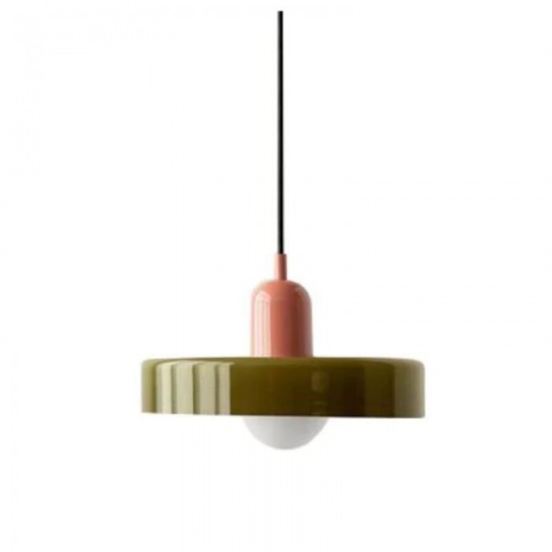 Morandi Glass Disc Orb Pendant Lamp S09