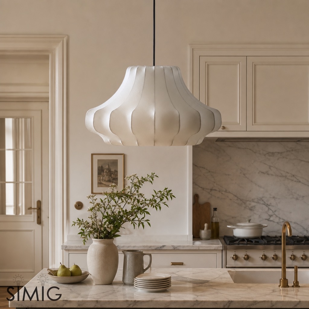 Modern Art Pendant Lamp - Cocoon Shade for Dining Room