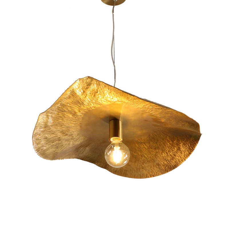 Vintage Lotus Leaf Pendant Light For Living Room S64
