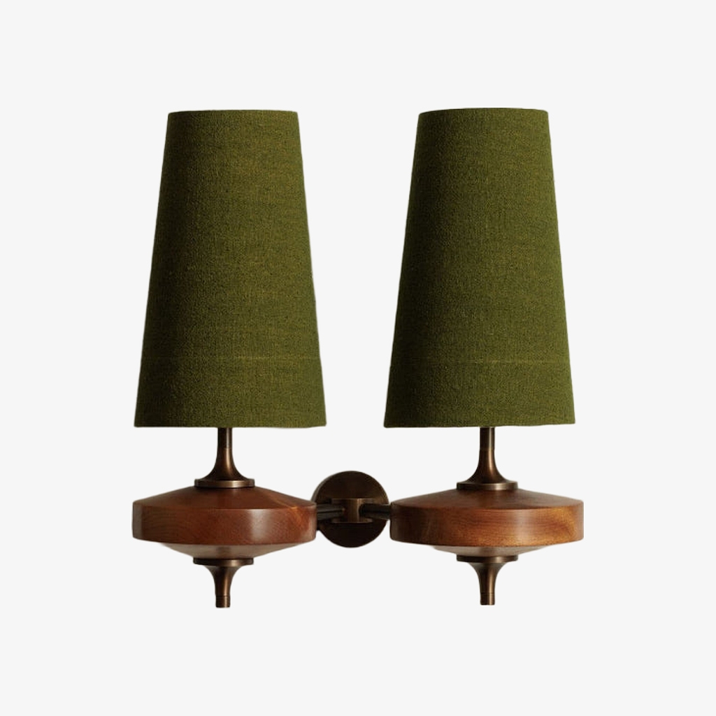 Chrona Rho Fabric Sculpt Wall Lamp - Artistic Contemporary Style T122