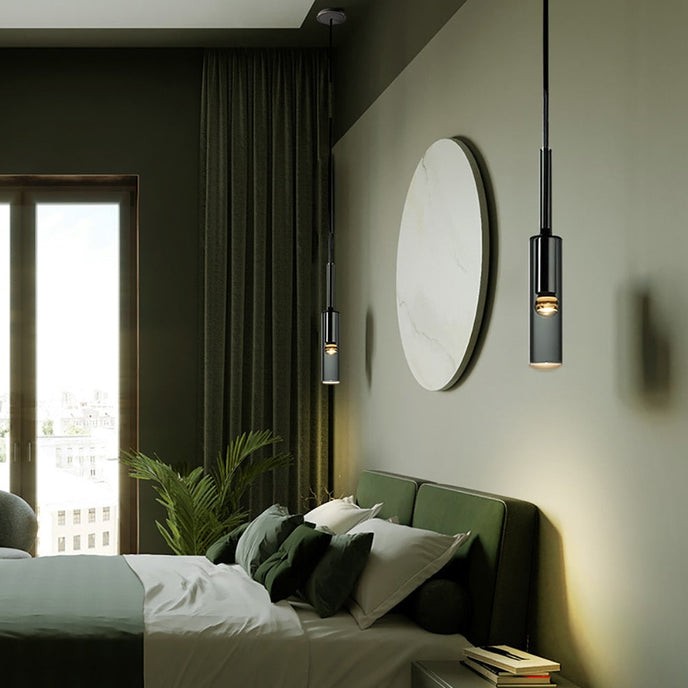 Modern Cylindrical Glass Pendant Light G42