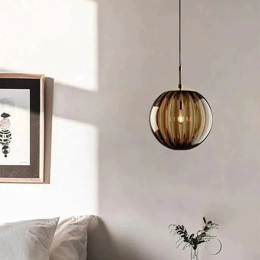 Nordic Water Pattern Glass Ball Pendant Light S96