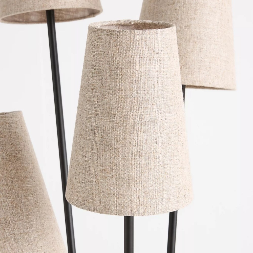 Duova 4 Light Floor Lamp - Fabric Shade Floor Lamp for Reading Corners or Living Spaces T718