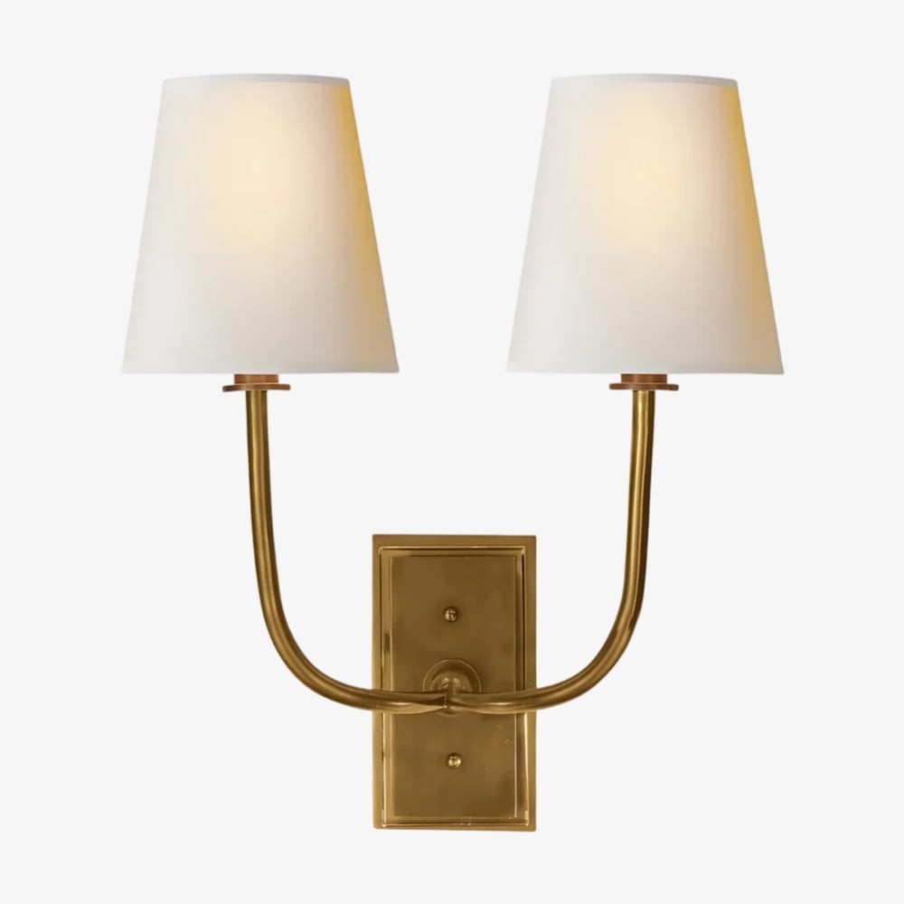 VistaGlow Industrial Metal Wall Lamp - Modern Double Sconce T452