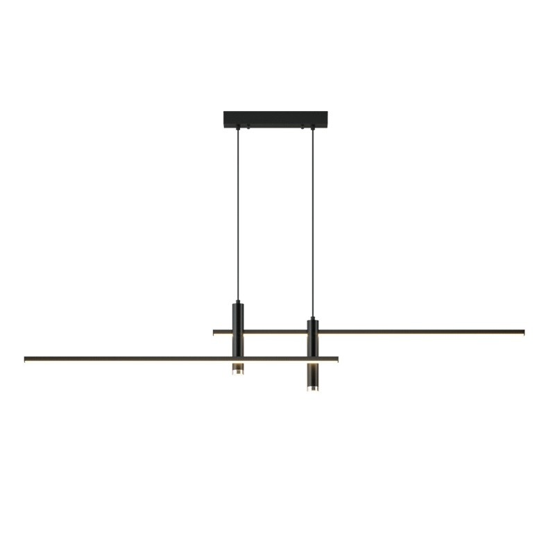 Modern Minimalist Sleek Metal Rod Chandelier M34