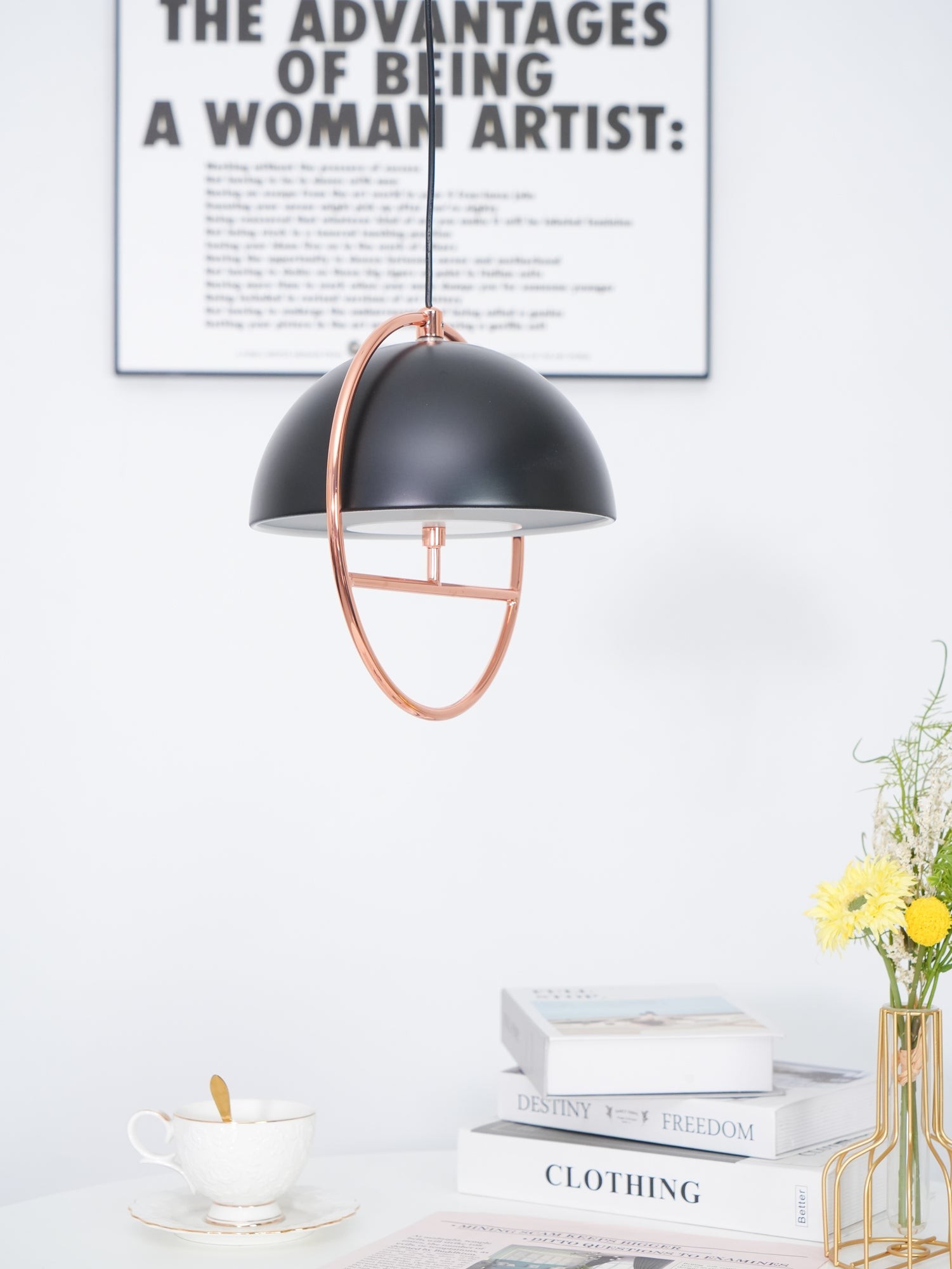 Nordic Hemispherical Ring Metal Pendant Lamp M448