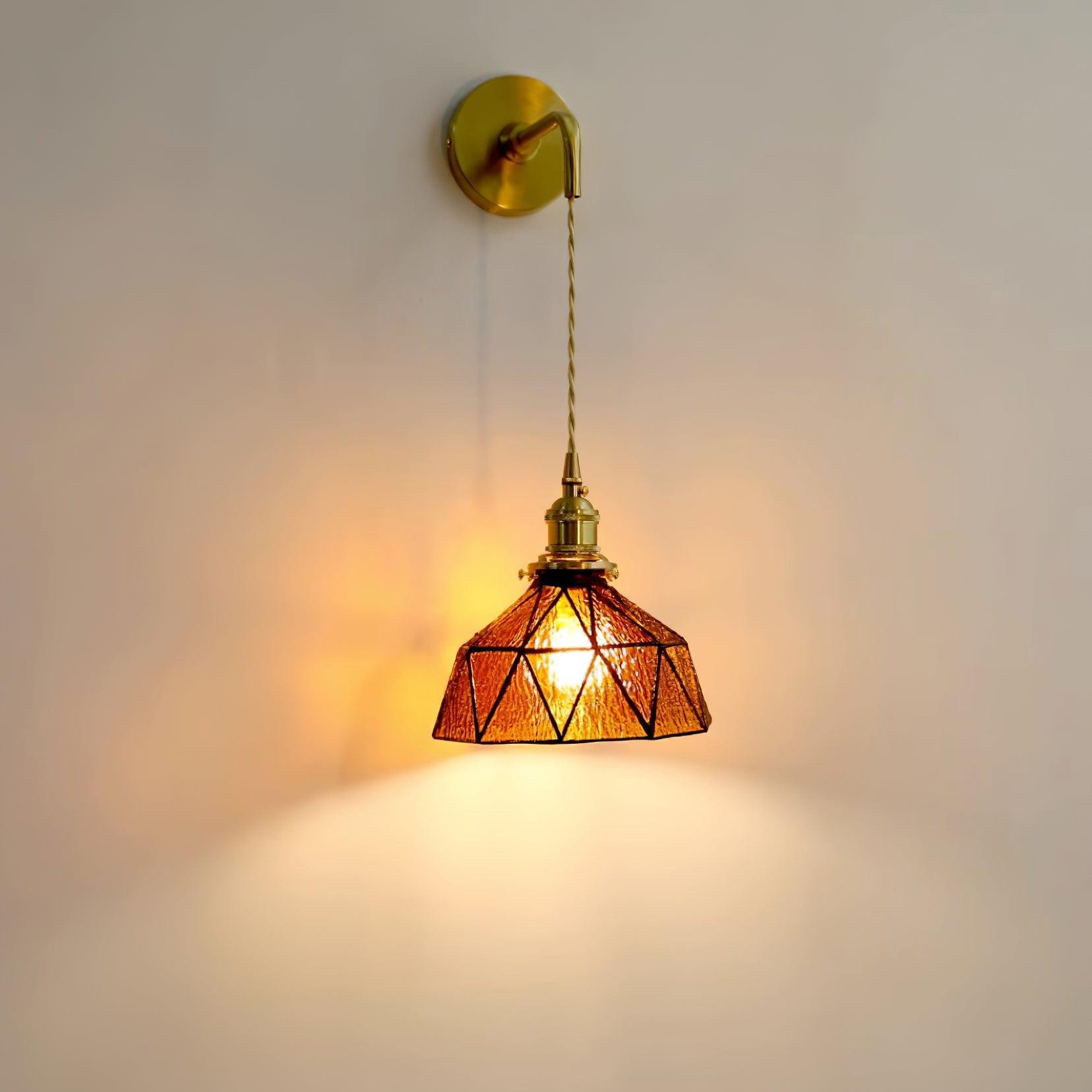 Retro Pastoral Glass Wall Lamp M109