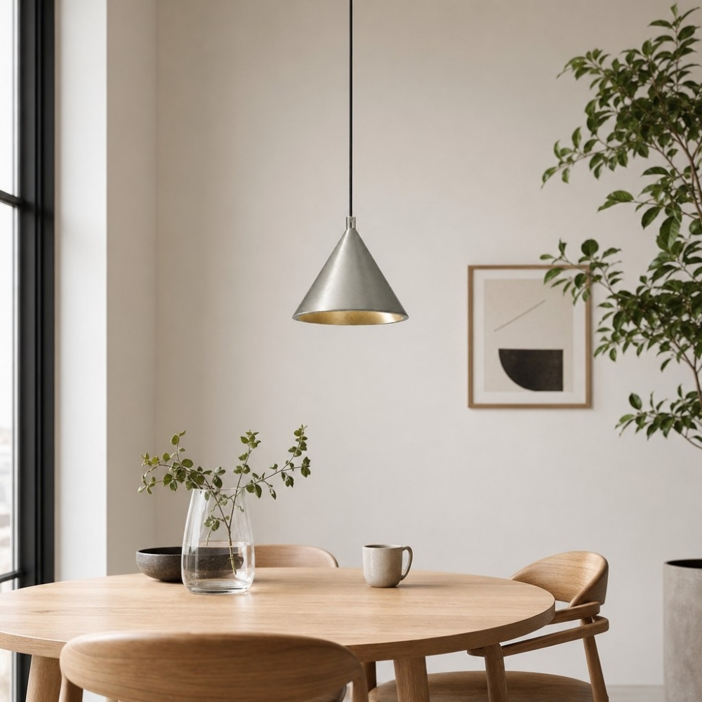 Veridia Minimalist Adjustable Pendant Light - Aluminum Hanging Lamp for Bedroom and Bedside T2204