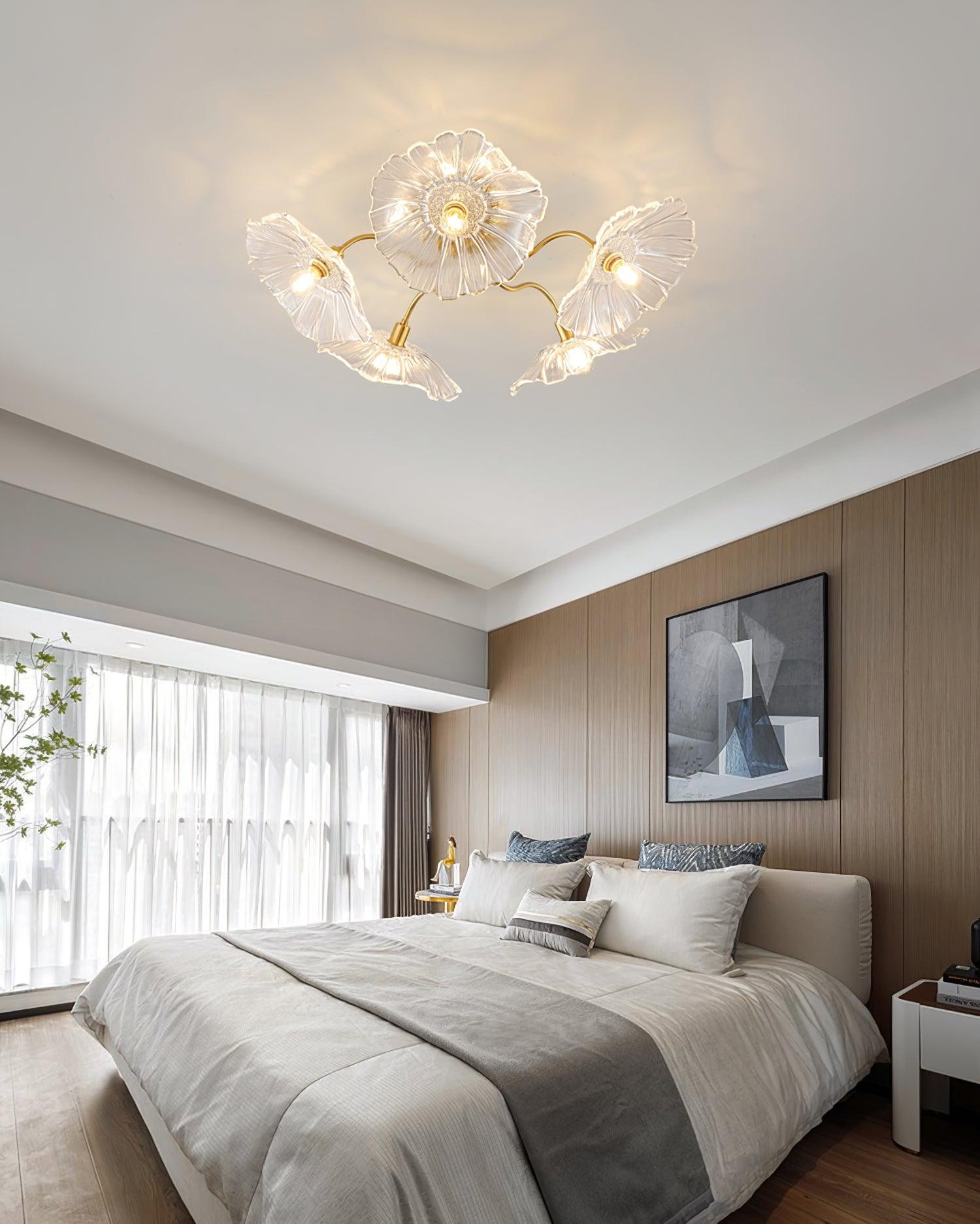 Murano Glass Flowers Ceiling Light P049