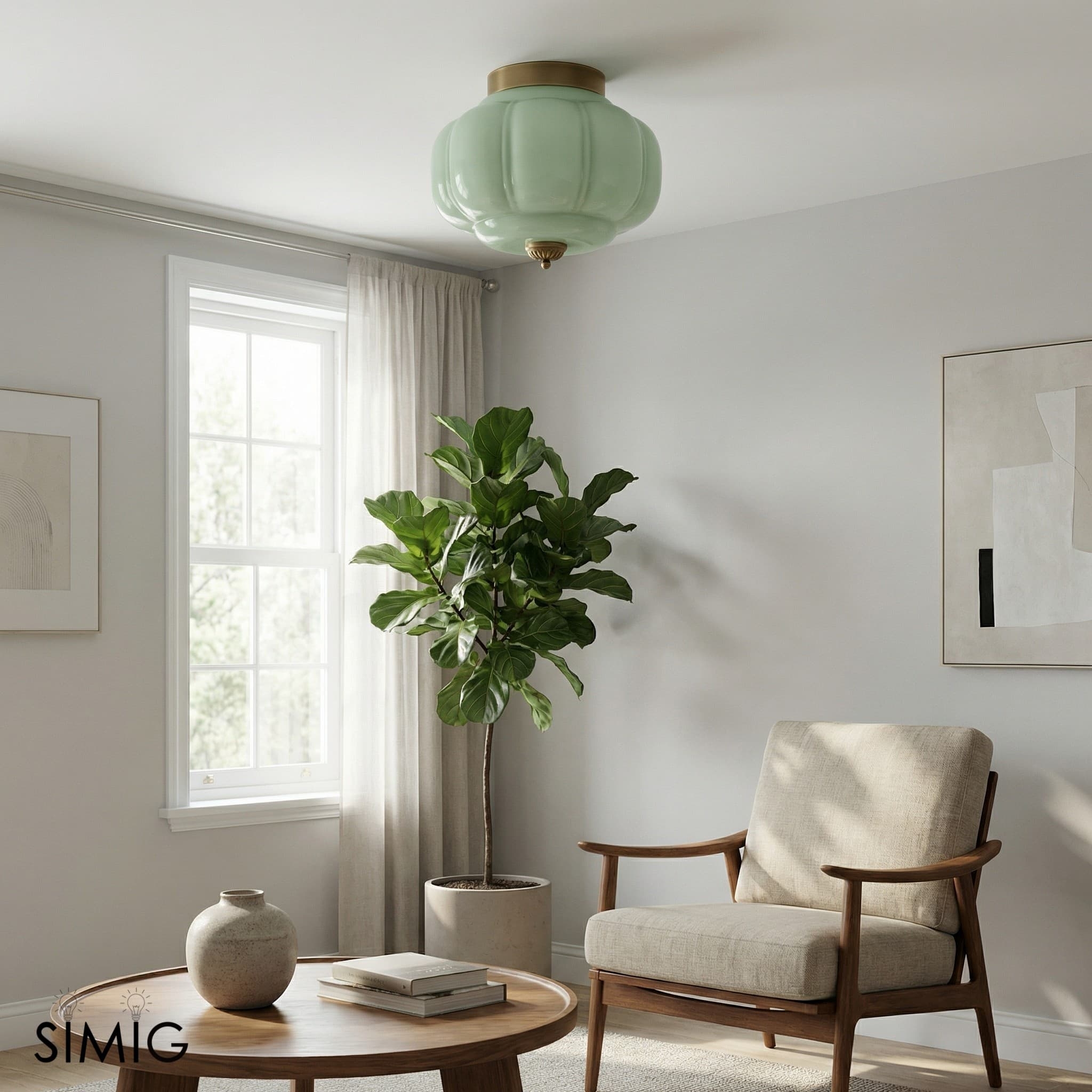 Eloise Lantern Style Semi Flush Light - Classic Charm for Interiors T287