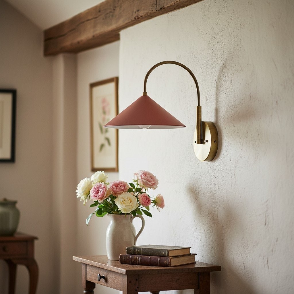Curva Elegant Arc Cone Wall Sconce - Contemporary Reading Nook Wall Lighting T394