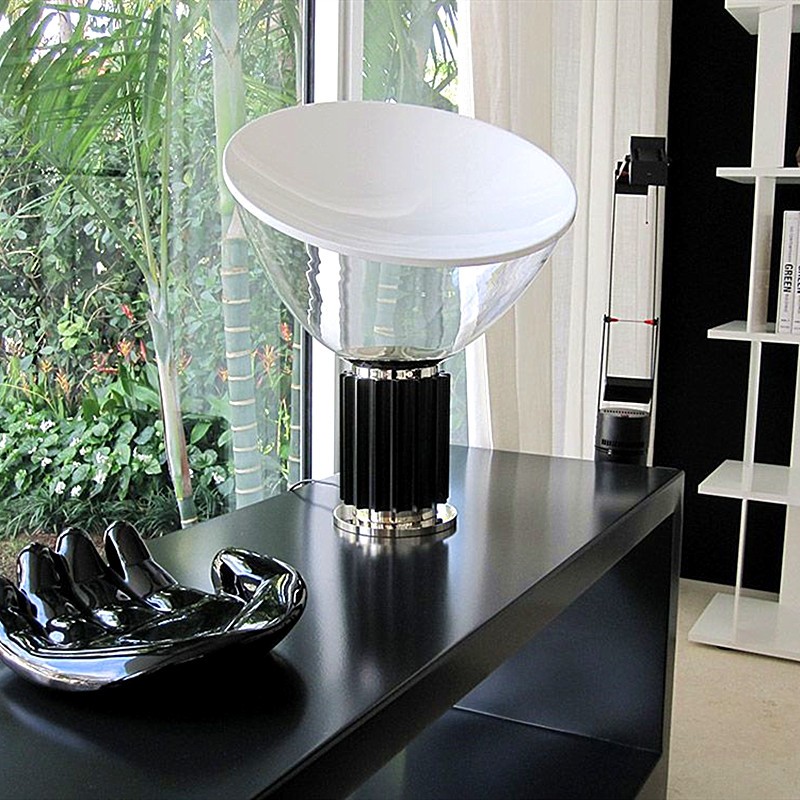 Bowlum Table Lamp - Designer Glass Table Lamp for Bedroom