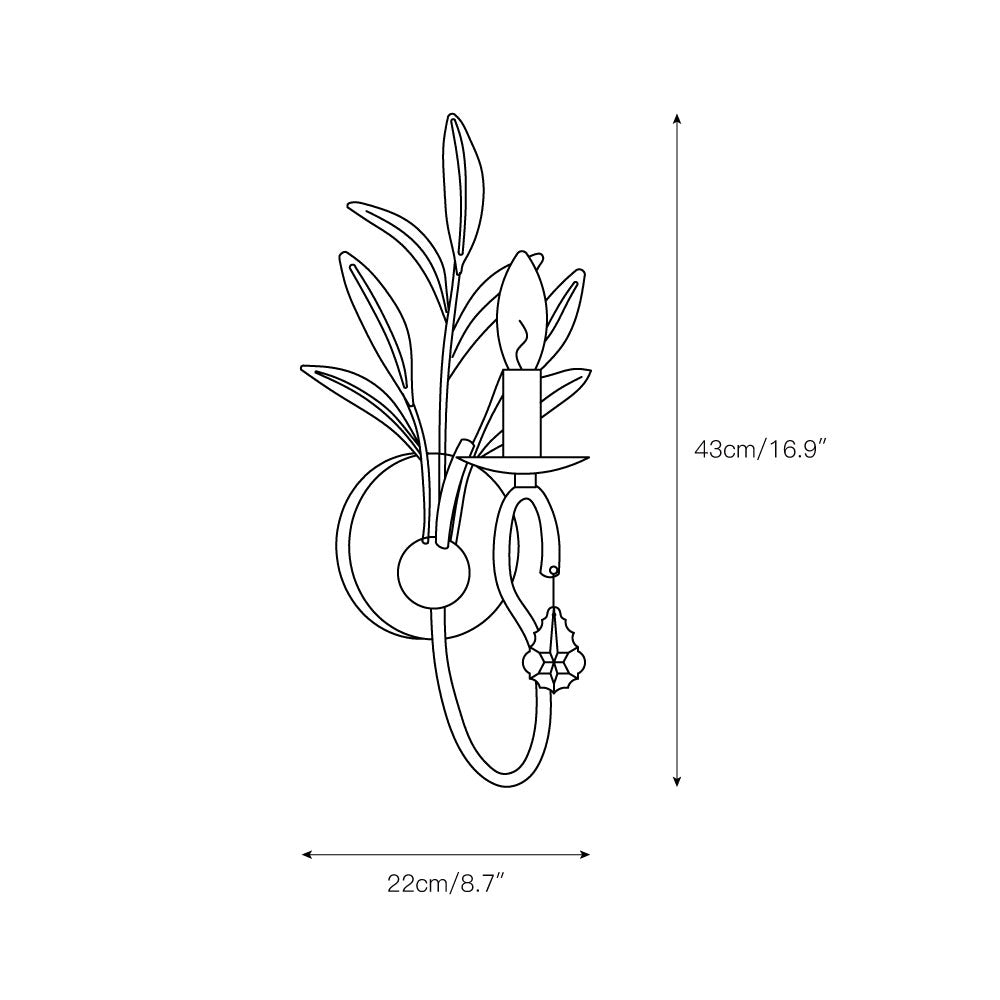 Lydia Crystal Sconces T1783