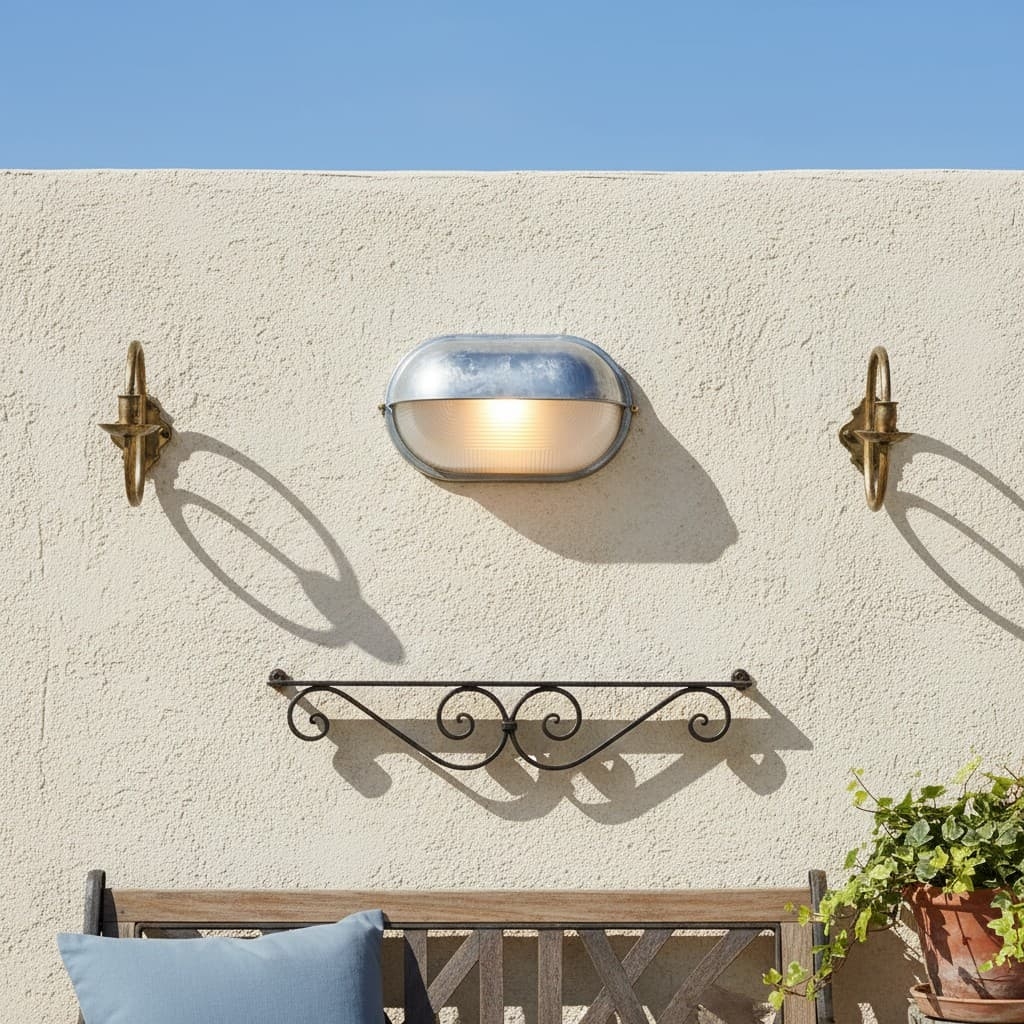 Docka Minimalist Outdoor Wall Light - Vintage Style Exterior Lighting T1200