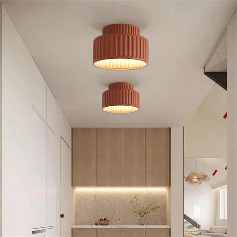 Modern Solid Color Recessed Resin Ceiling Lamp S177