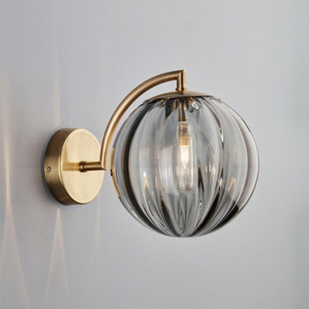 Modern Glass Multi-Color Spherical Gold Lamp Pole Wall Lamp M37