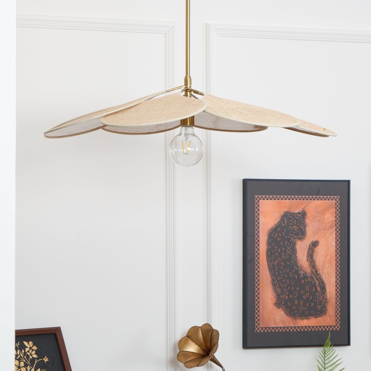 Petals Bloom Rattan Pendant Lamp M428