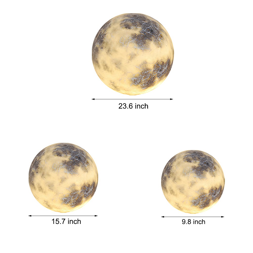 Waterproof Luminous Moon Art Decor Modern Ground Lawn Lamp M03