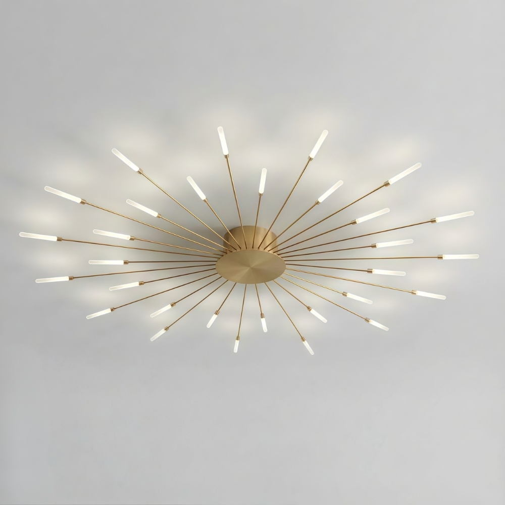 Sputnik Led Fireworks Flush Mount Ceiling Light S40