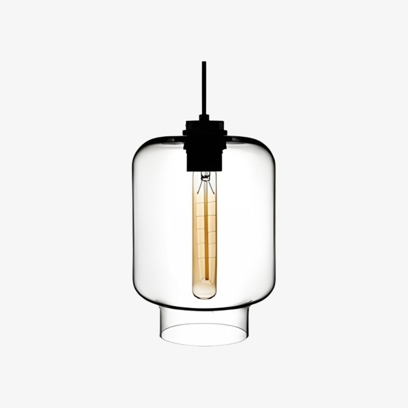 Modern Geometric Glass Pendant Light - Home Decor Multiple Colors Lighting S377