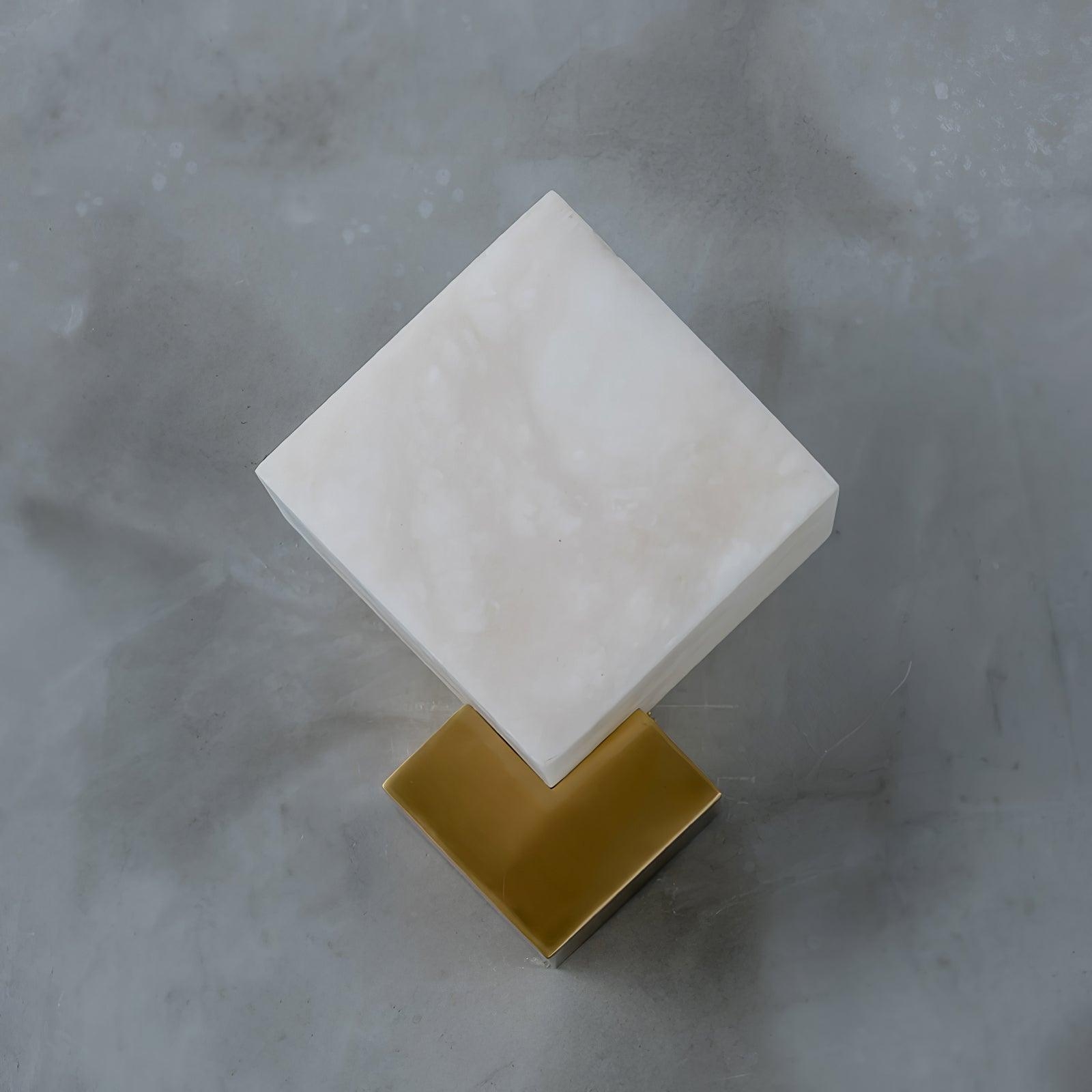 Block Alabaster Wall Sconce T1611