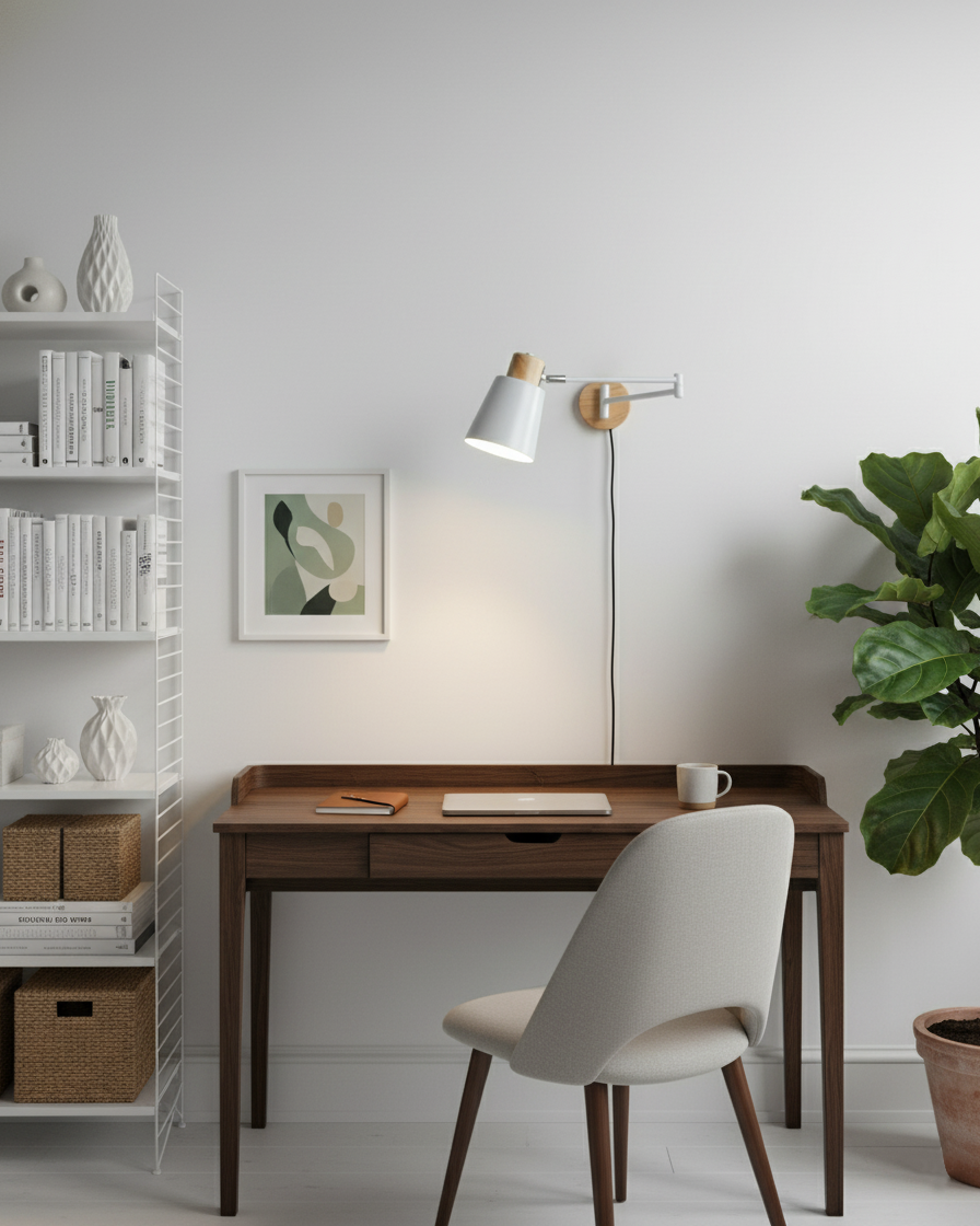 Collin Adjustable Plug In Wall Lamp T1489