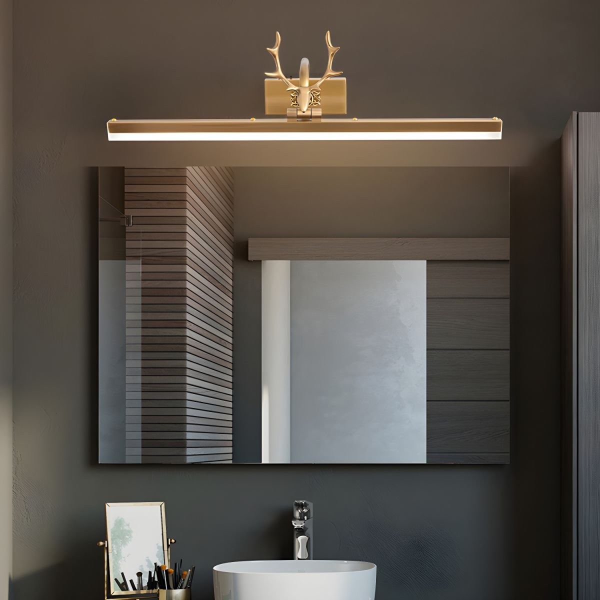 Metal Antler Linear Design Wall Lamp M582