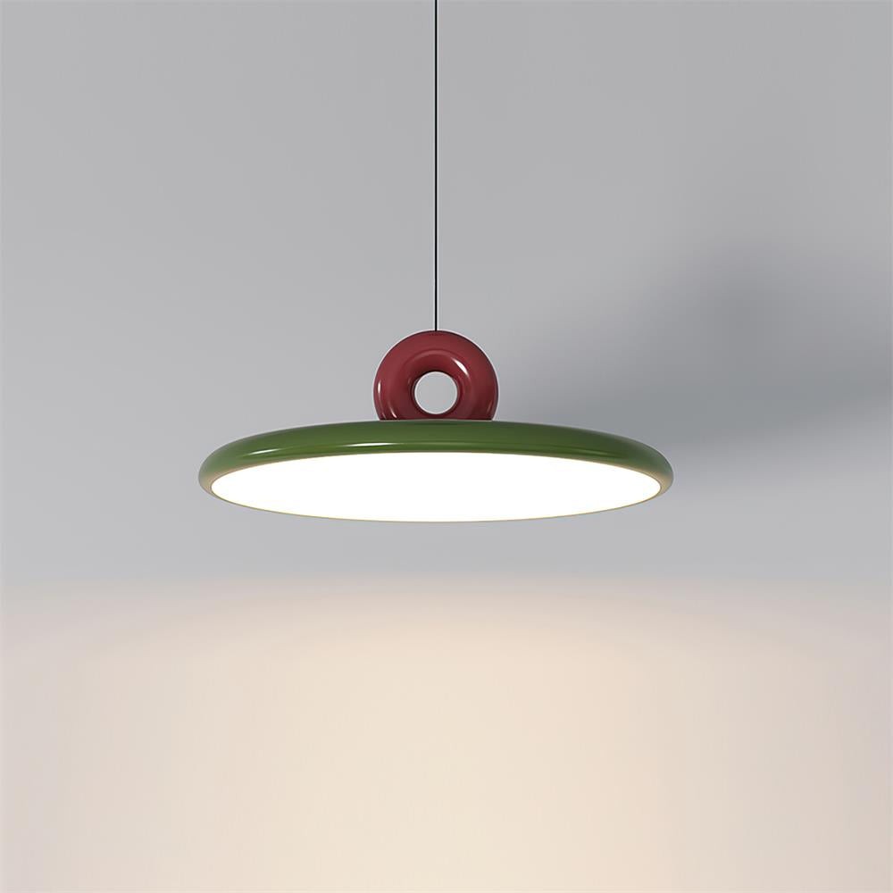 Cream Style Vertical Flying Saucer Pendant Lamp M167
