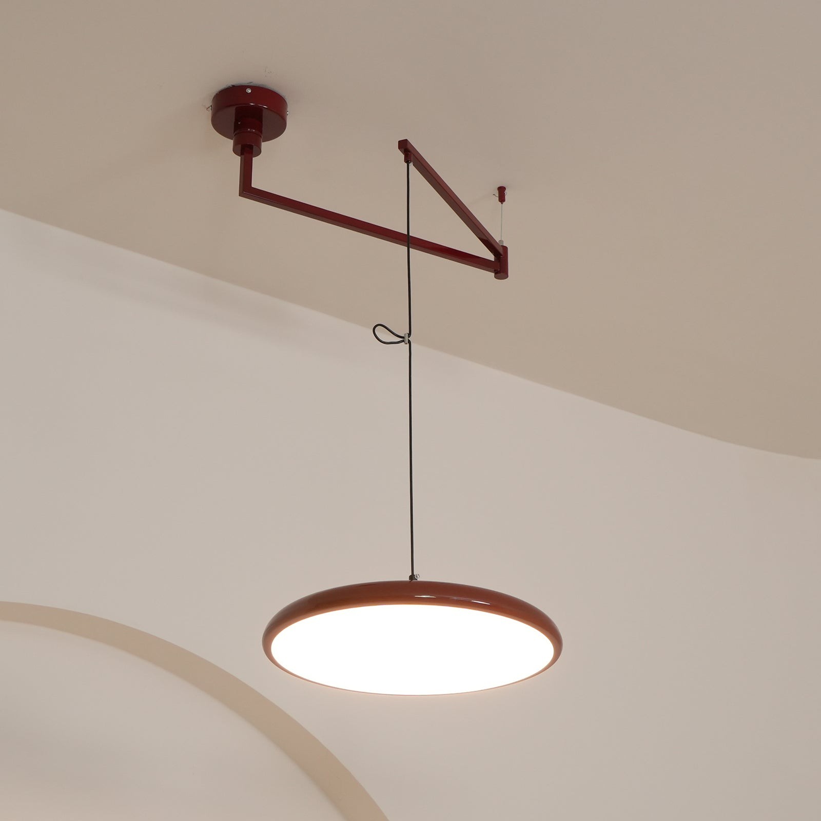 Simple Modern Adjustable Swing Arm Disc Pendant Lamp M11